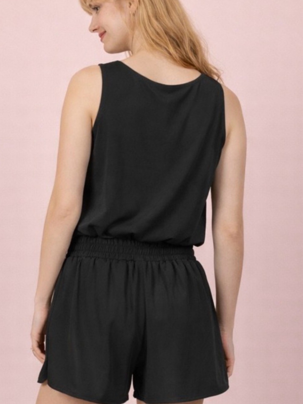 Button Down Active Romper - Picture 2 of 2